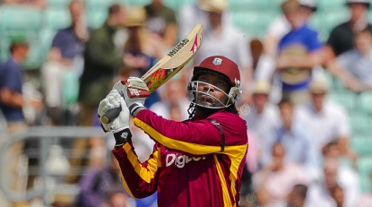 Chris Gayle is doing the cricket Photo by Sarah Ansell