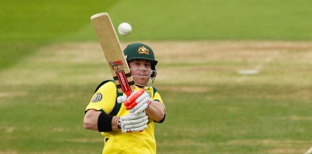 David Warner in a photograph