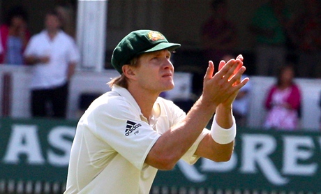 Shane Watson - just look at his tear-stained albino face