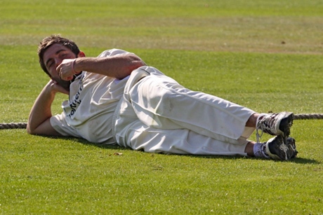 Liam Plunkett in action - sorry, inaction