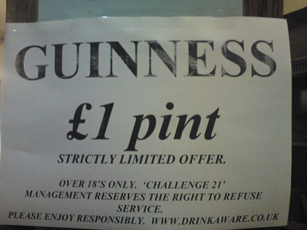 Remember when pound a pint was 'a thing'