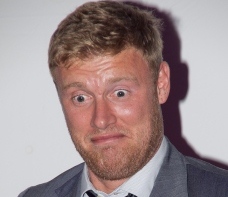 Andrew Flintoff's face