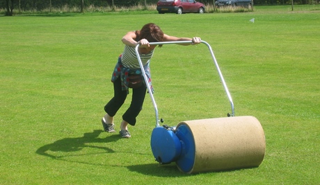 Daisy the honorary heavy roller