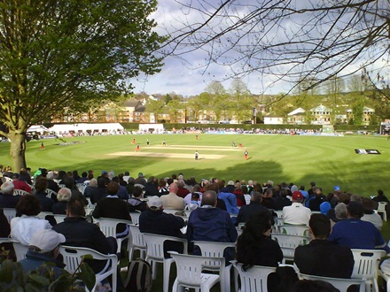 A woefully small amount of concrete for a cricket ground