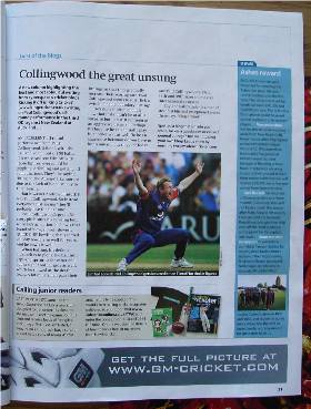 Half a page more than Matthew Hayden got this month