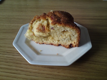 Apple cake that has most likely been eaten by now being as it was made months ago
