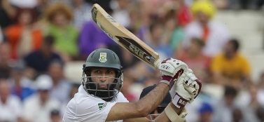 Hashim Amla's face and cricket bat