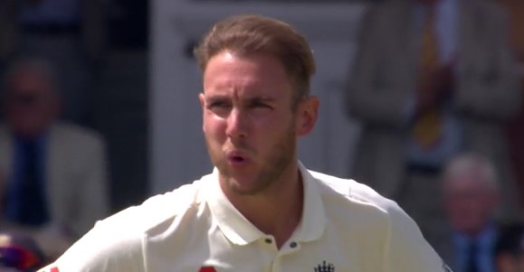 Stuart Broad back in the days when he could exhale about near misses