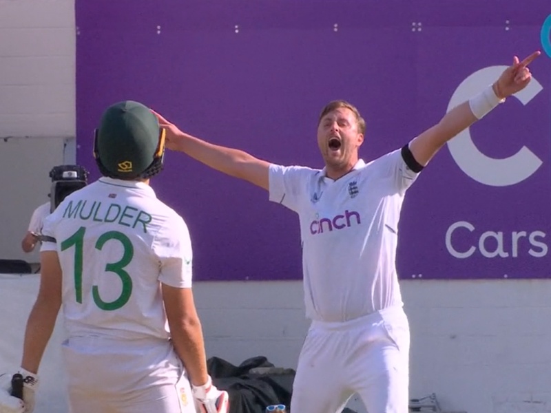 Ollie Robinson’s wicket celebration is becoming very familiar